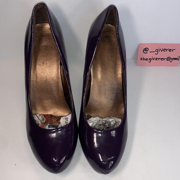 Size 8 Deep Purple / Eggplant Heels - Picture 10 of 15